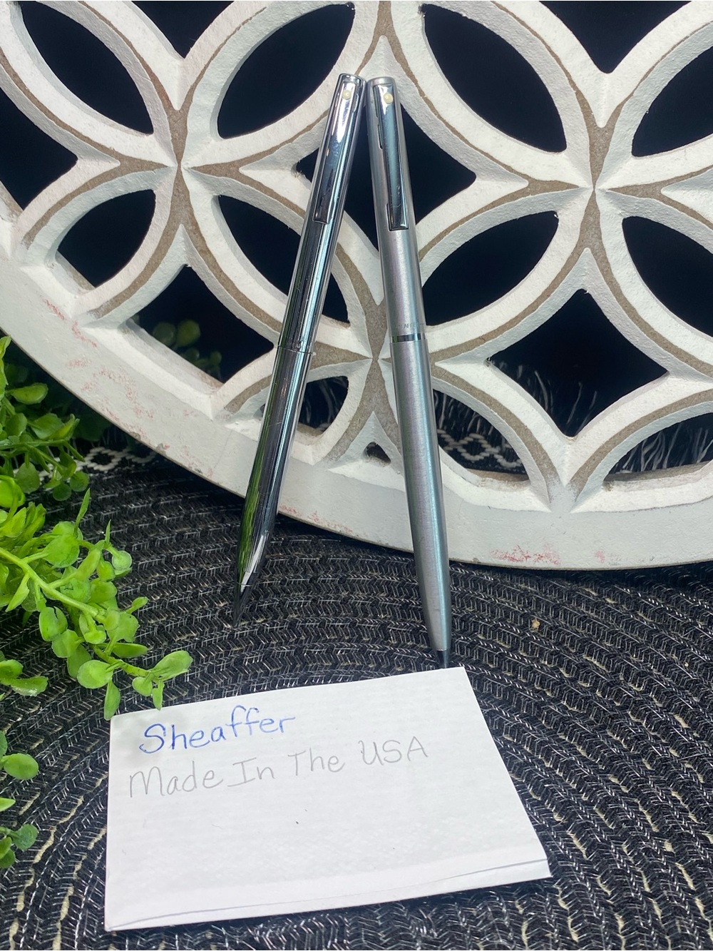Sheaffer White Dot Ballpoint Pen and Mechanical Pencil‎ Set
